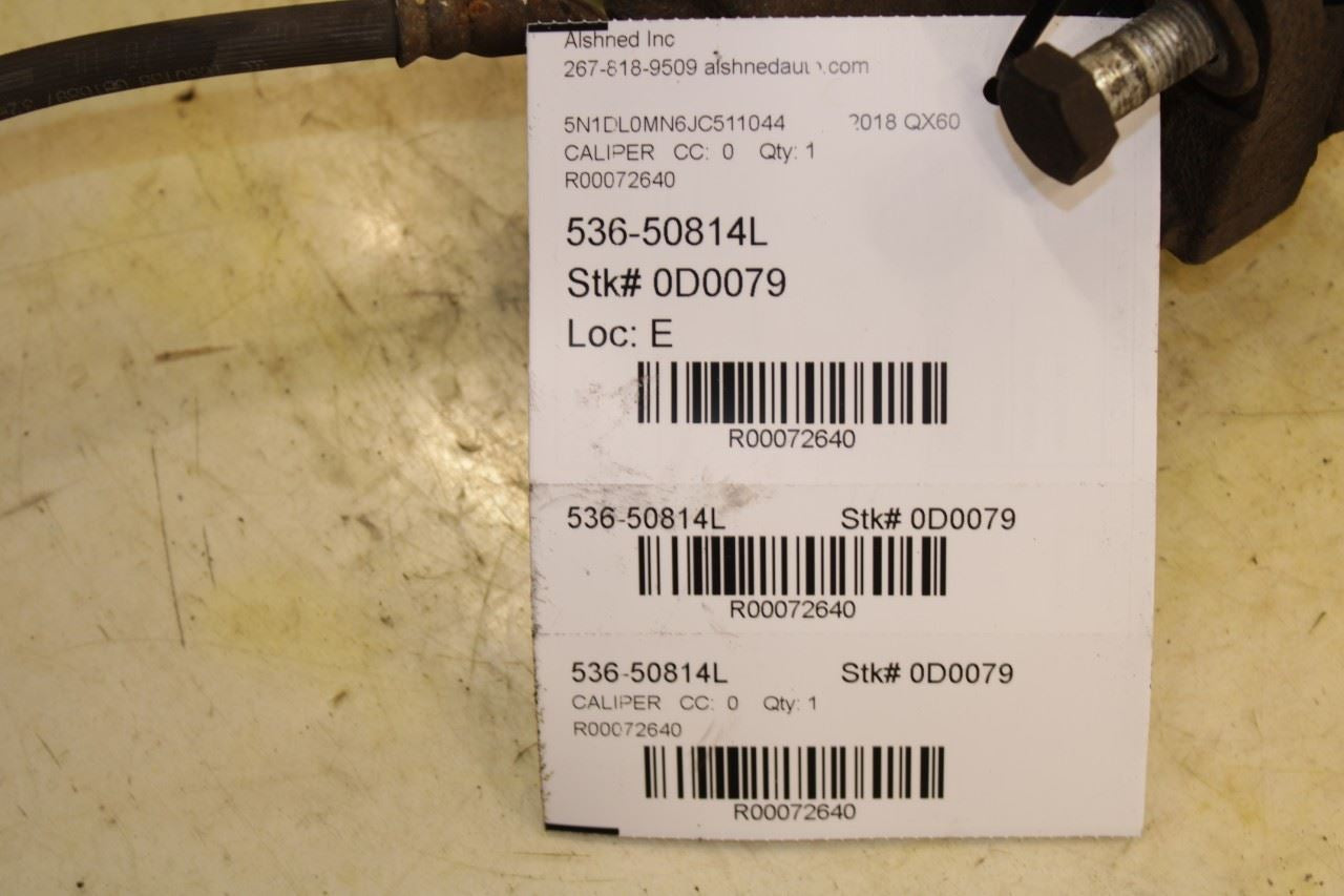 2014-2020 Infiniti QX60 Rear Left Driver Side Brake Disc Caliper 44011-1AA0A OEM - Alshned Auto Parts