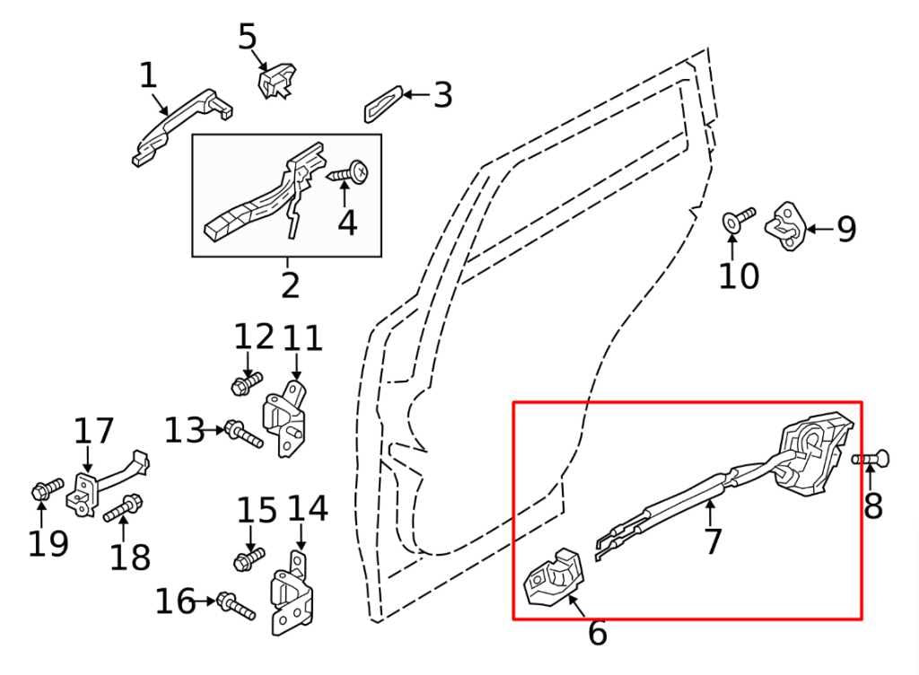 16-21 Mazda CX-3 Touring Rear Driver LH Side Door Lock Latch w/ Interior Handle - Alshned Auto Parts