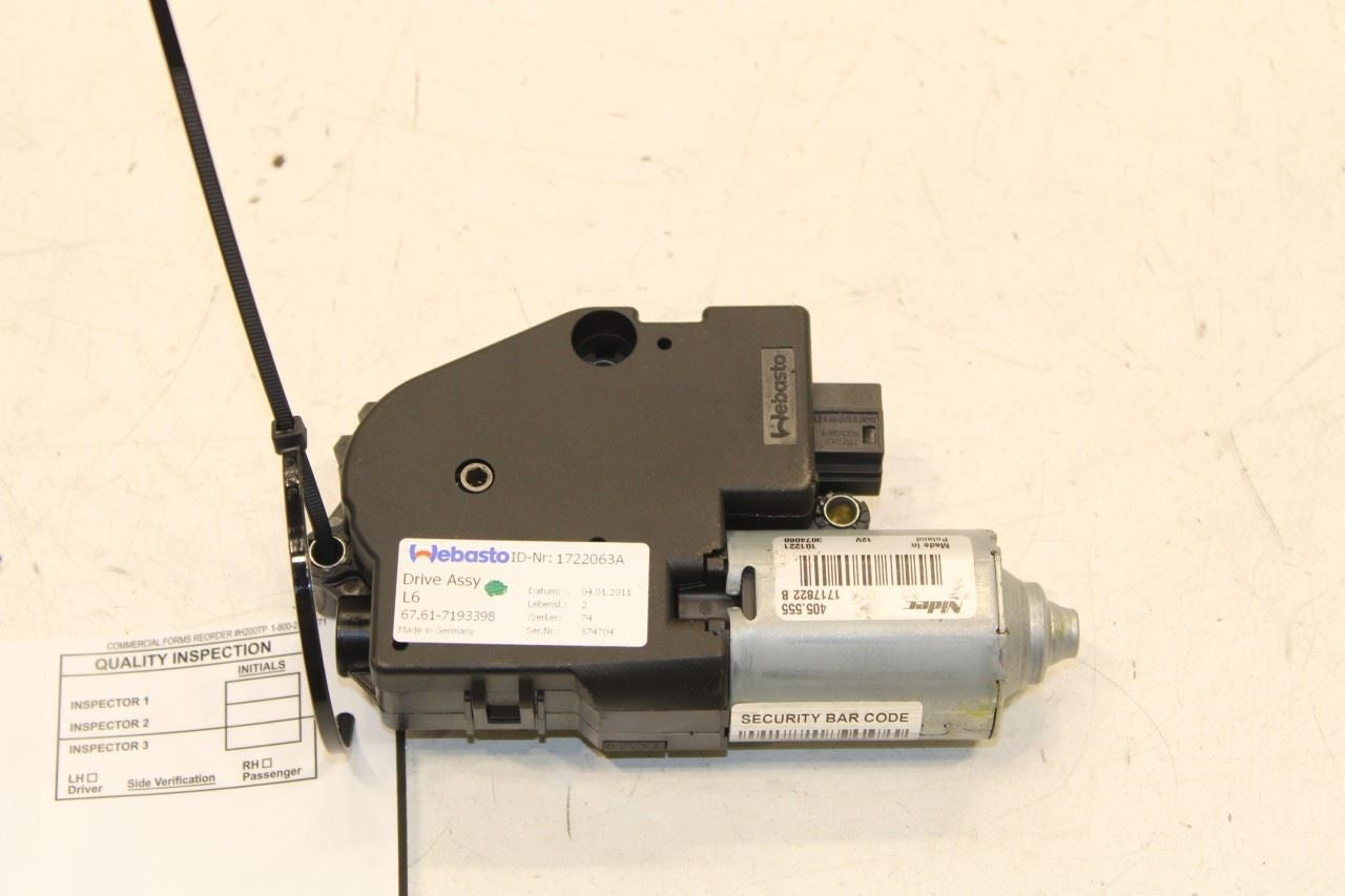 2010-2015 BMW 750Li xDrive Sunroof Sun Roof Motor 67617316535 OEM - Alshned Auto Parts