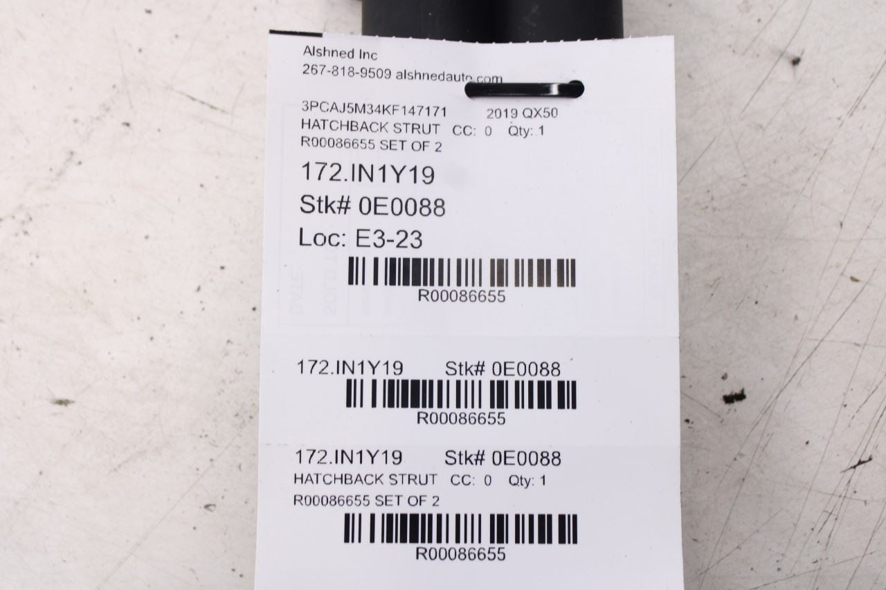 2019-25 Infiniti QX50 ESSENTIAL Rear Right and Left Liftgate Lift Cylinder Strut - Alshned Auto Parts