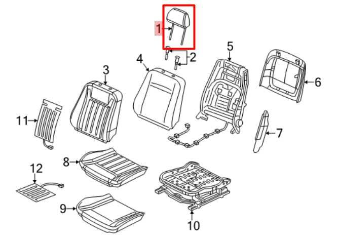 2021-23 Dodge Charger GT Front Passenger Right or Driver Left Side Seat Headrest - Alshned Auto Parts
