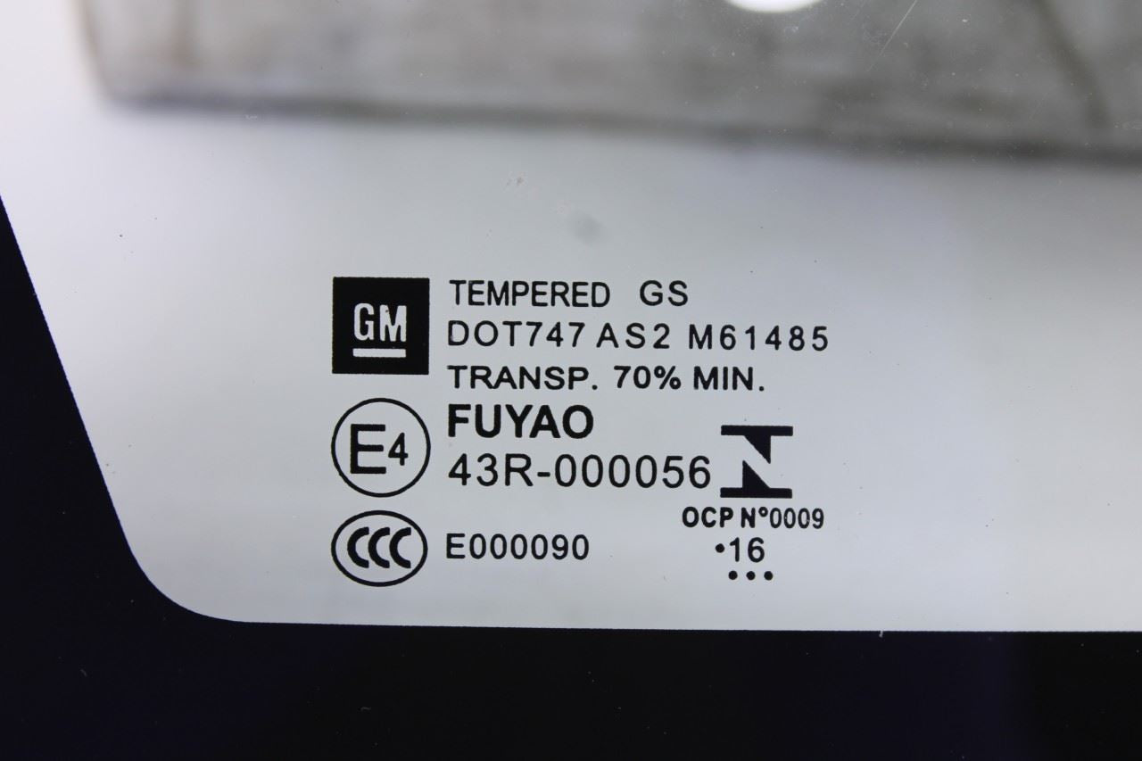 2017-2019 Buick LaCrosse Premium Rear Left Quarter Window Glass 26233175 *ReaD*2