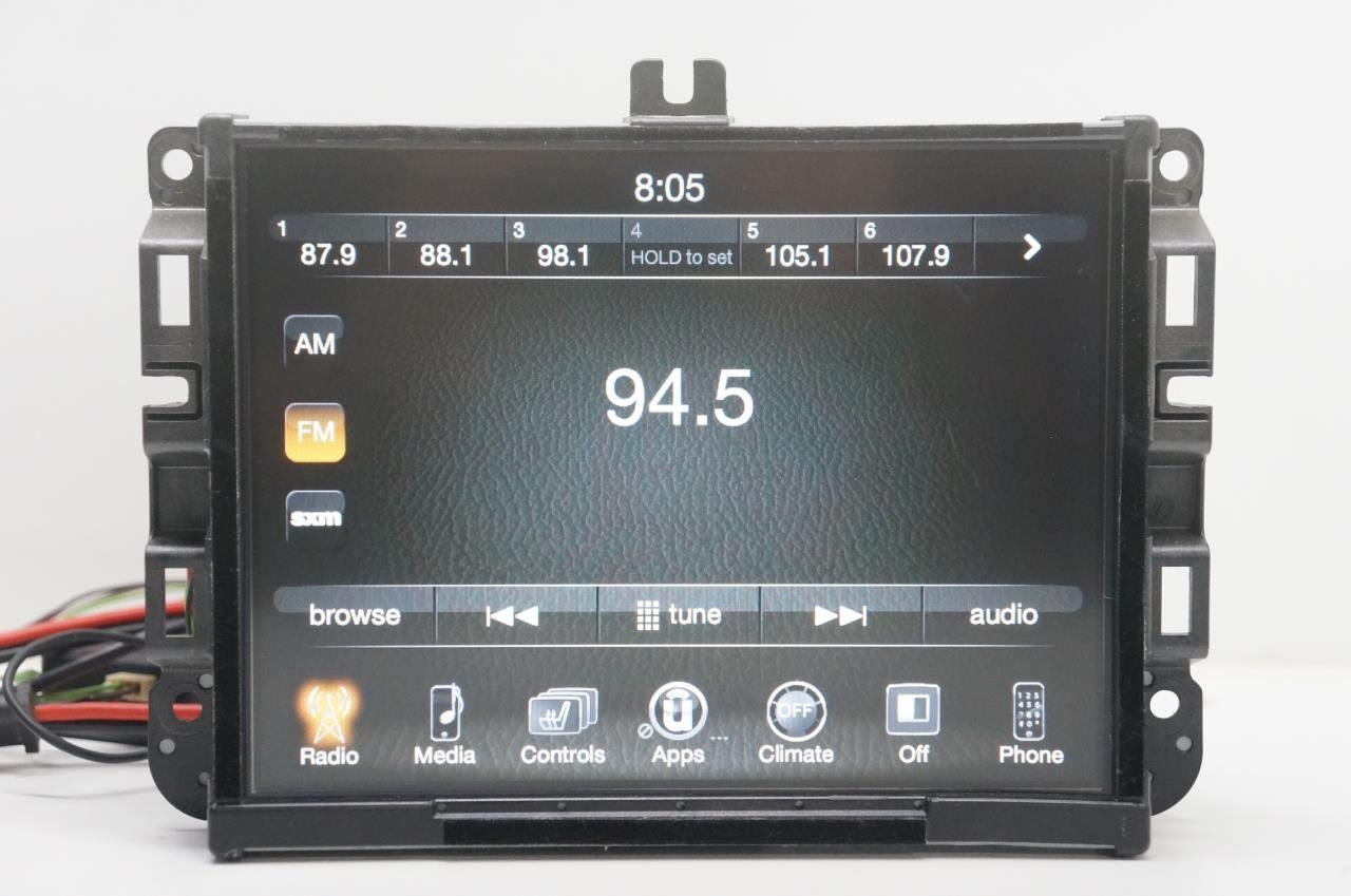 2015 Jeep Cherokee Radio Receiver Uconnect w 8.4 Display 68238621AG *ReaD*AS-IS* - Alshned Auto Parts