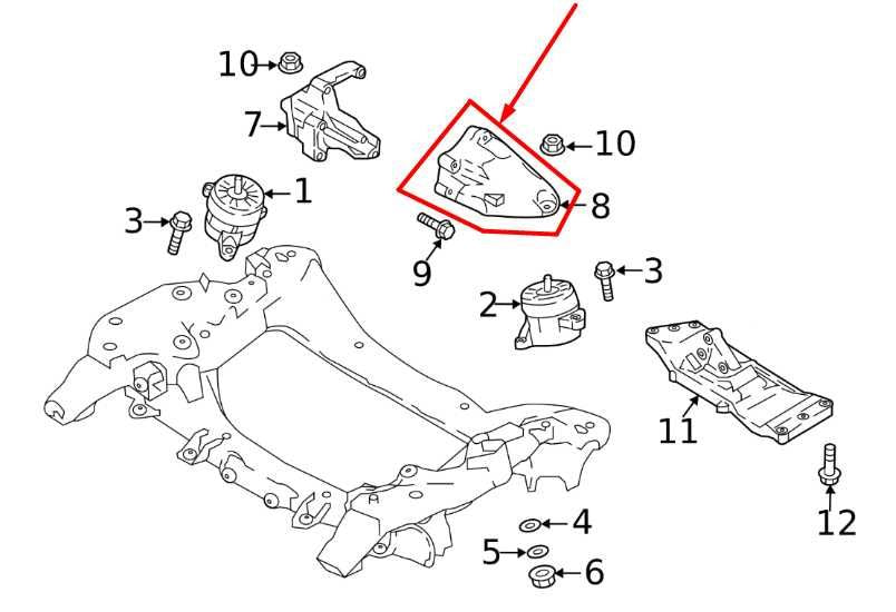 2018-23 Kia Stinger GT2 AWD 3.3L Left Side Engine Mount Bracket 21826-J5400 OEM - Alshned Auto Parts