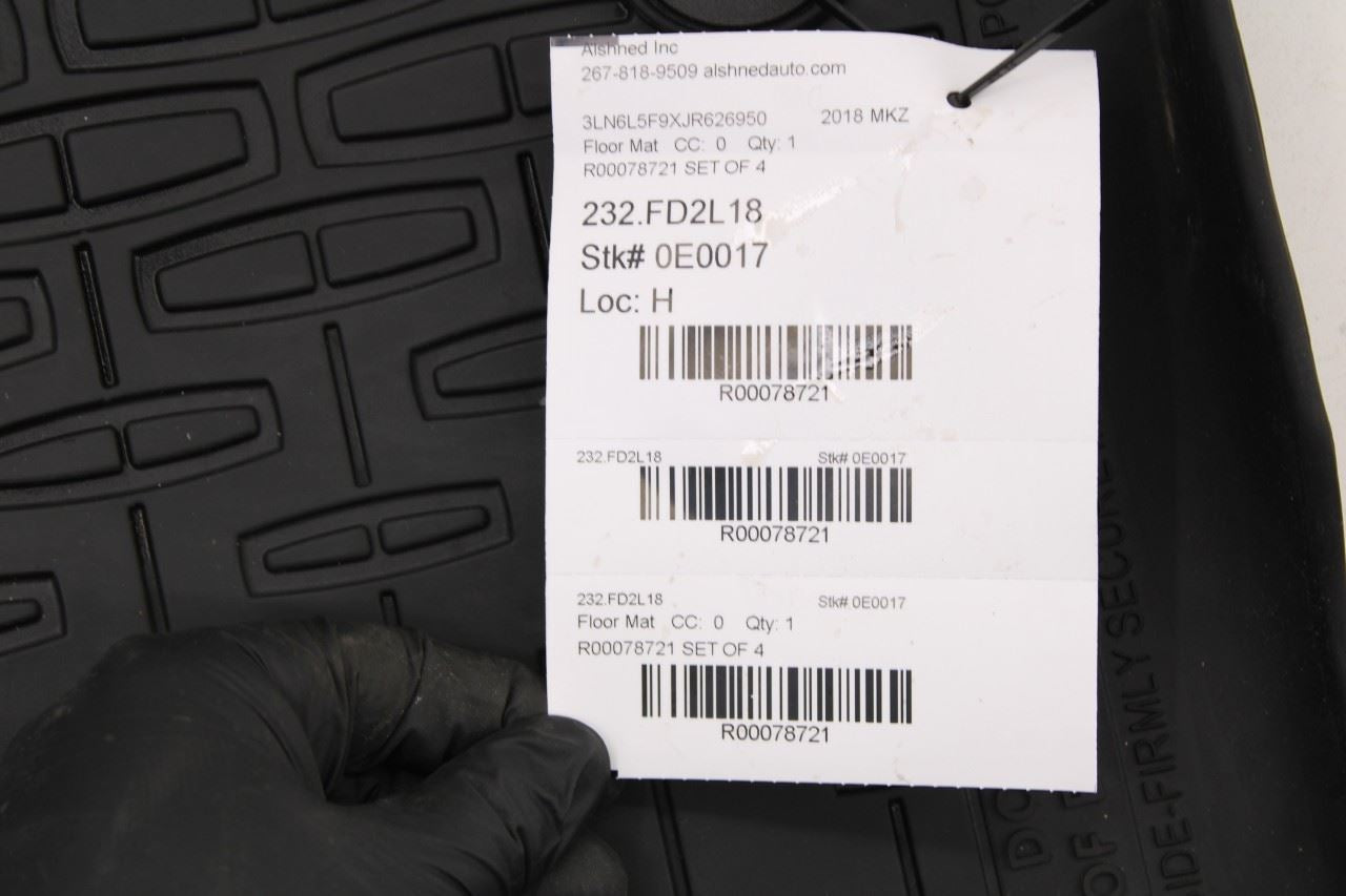 2017-20 Lincoln MKZ Reserve Front Rear RH and LH Side All Weather Floor Mats Set - Alshned Auto Parts