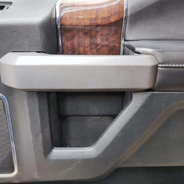 2015 Ford F150 Platinum Front Right Door Trim Panel Ebony FL3B-1823942-LA OEM - Alshned Auto Parts