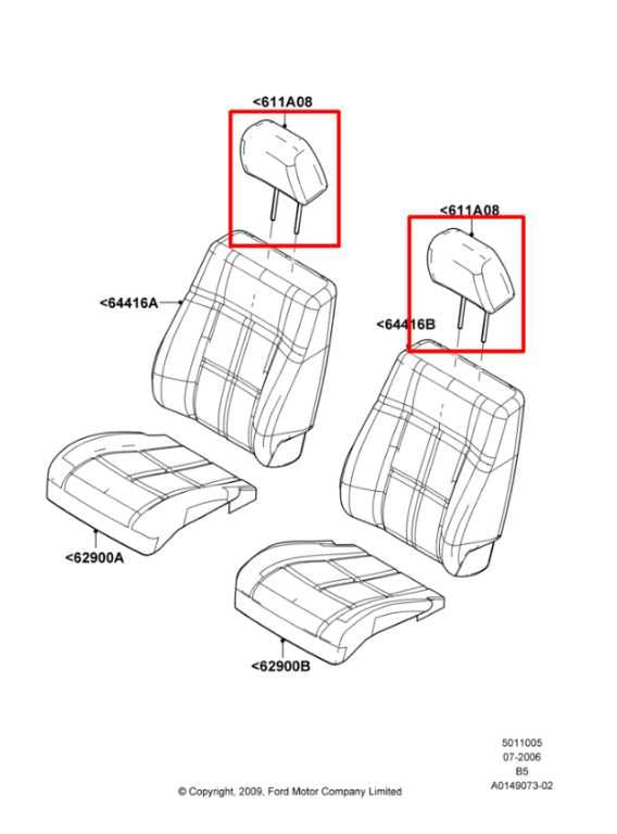 10-14 Lincoln Navigator 4WD Front Right or Left Side Seat Headrest w/ DVD Player - Alshned Auto Parts