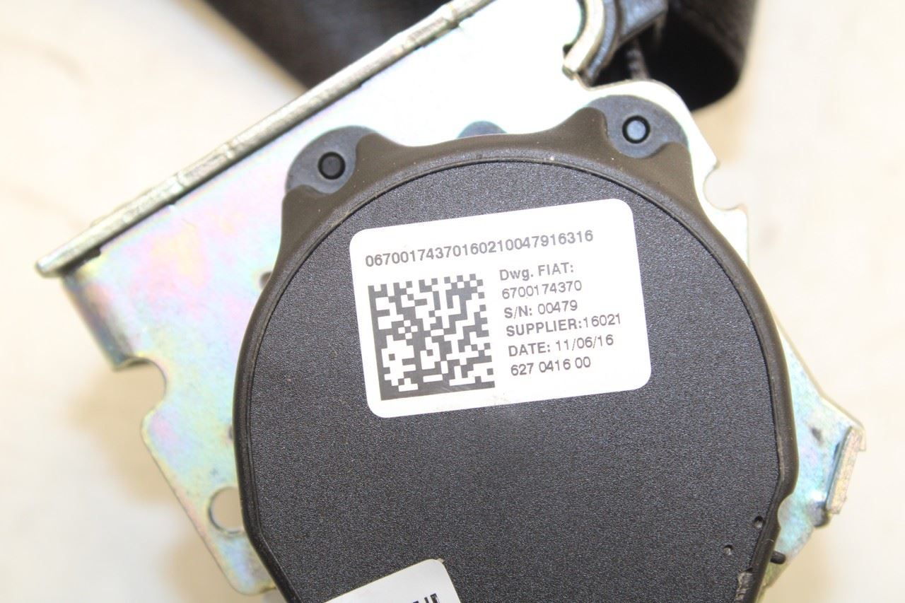 17-21 Maserati Ghibli 3.0L Rear Passenger Right Side 2nd Row Seat Belt Retractor - Alshned Auto Parts