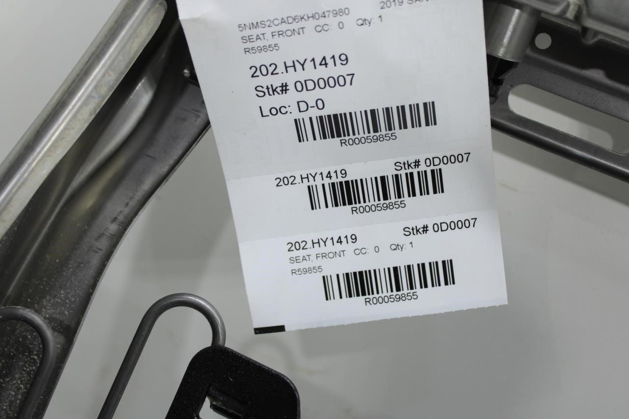 2019-2023 Hyundai Santa Fe Front Left Side Seat Upper Back Frame 88310-S2000 OEM - Alshned Auto Parts