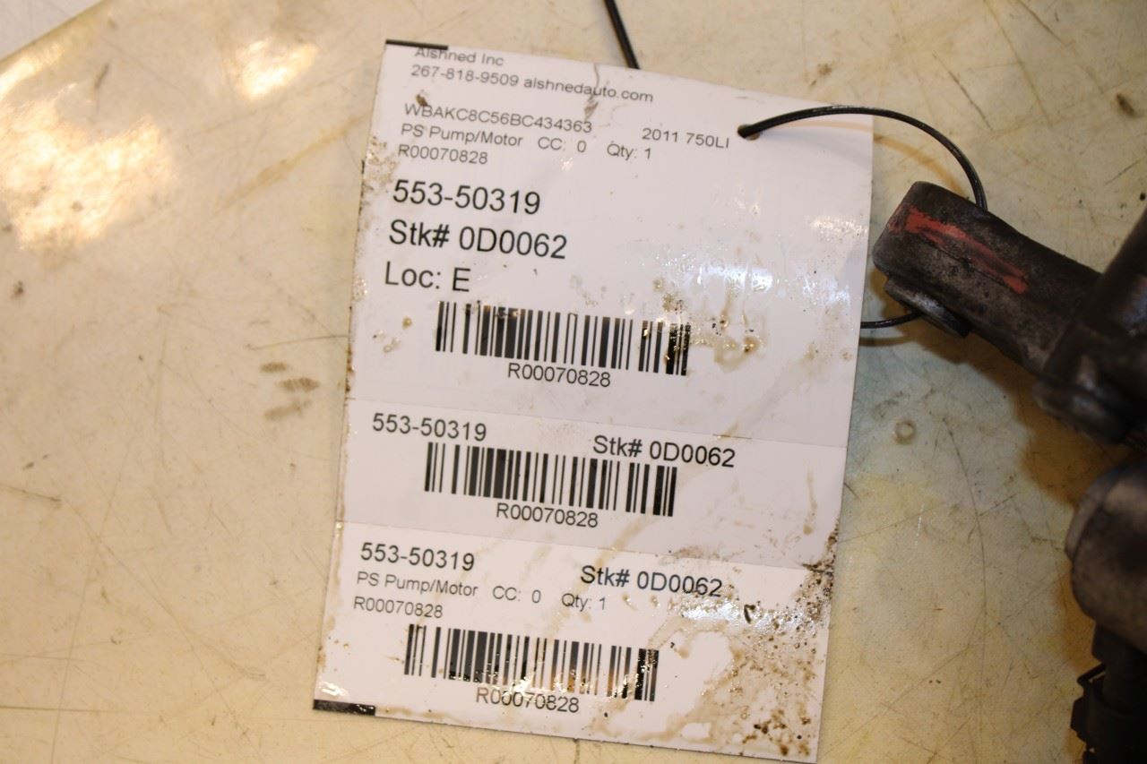 2010-2015 BMW 750LI xDrive 4.4L Power Steering Pump 32416788909 OEM - Alshned Auto Parts