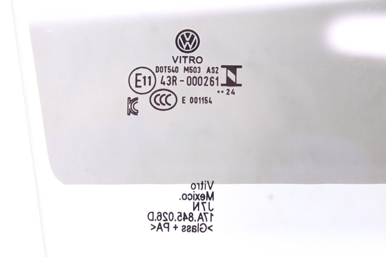 2019-2026 Volkswagen Jetta SE Rear Right Door Window Movable Glass 17A-845-026-D2