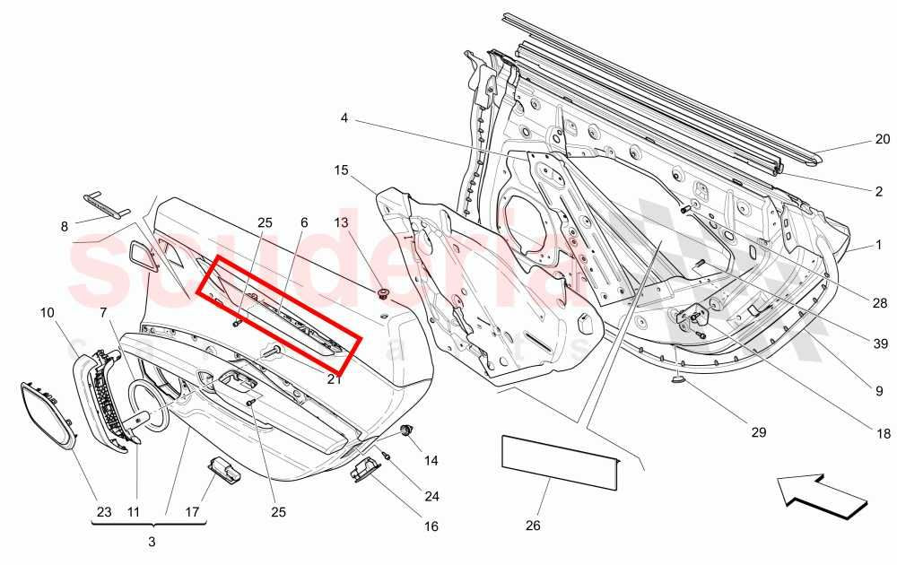 2017-2021 Maserati Ghibli FR and RR RH and LH Door Interior Trim Molding Panel - Alshned Auto Parts