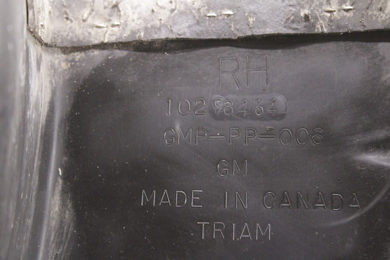 2097-2004 Chevrolet Corvette Front Right Wheelhouse Liner Splash Shield *ReaD* - Alshned Auto Parts