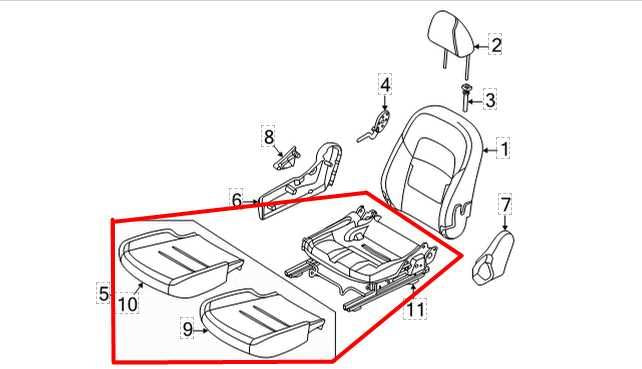 2020-24 Nissan Sentra FR RH Lower Seat Track Frame w/ Cushion 87300-6LB2A *ReaD* - Alshned Auto Parts
