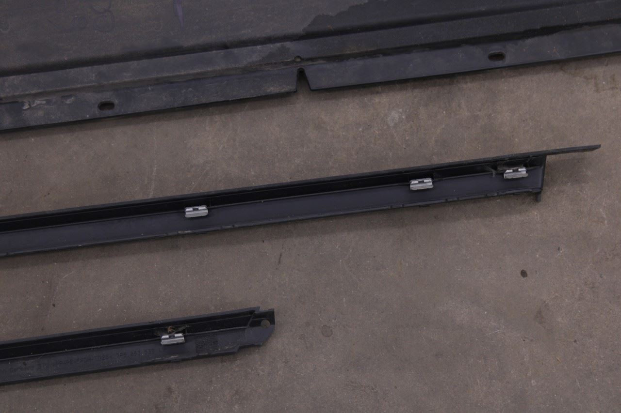 2011-2018 Porsche Cayenne S Left Rocker Panel Molding Door Scuff Plate Set of 3 - Alshned Auto Parts