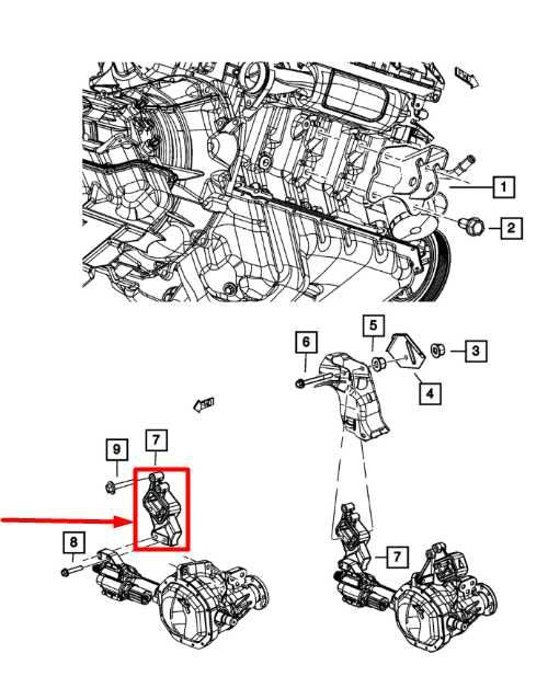 2011-2018 Ram 1500 Crew Cab Laramie 5.7L 4WD Right Side Engine Mount Insulator - Alshned Auto Parts