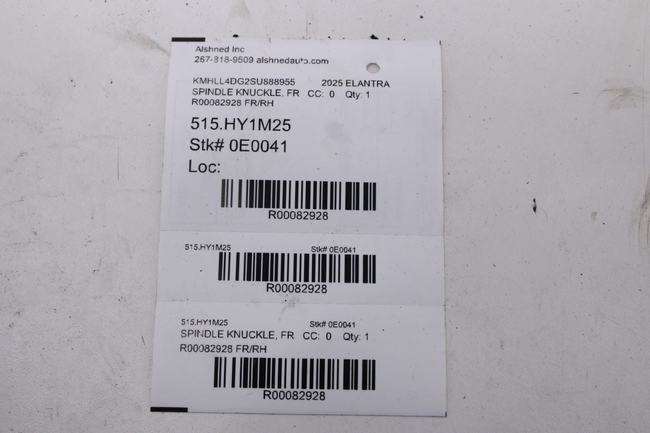 21-26 Hyundai Elantra SE 2.0L FWD Front Passenger Right Side Spindle Knuckle Hub12