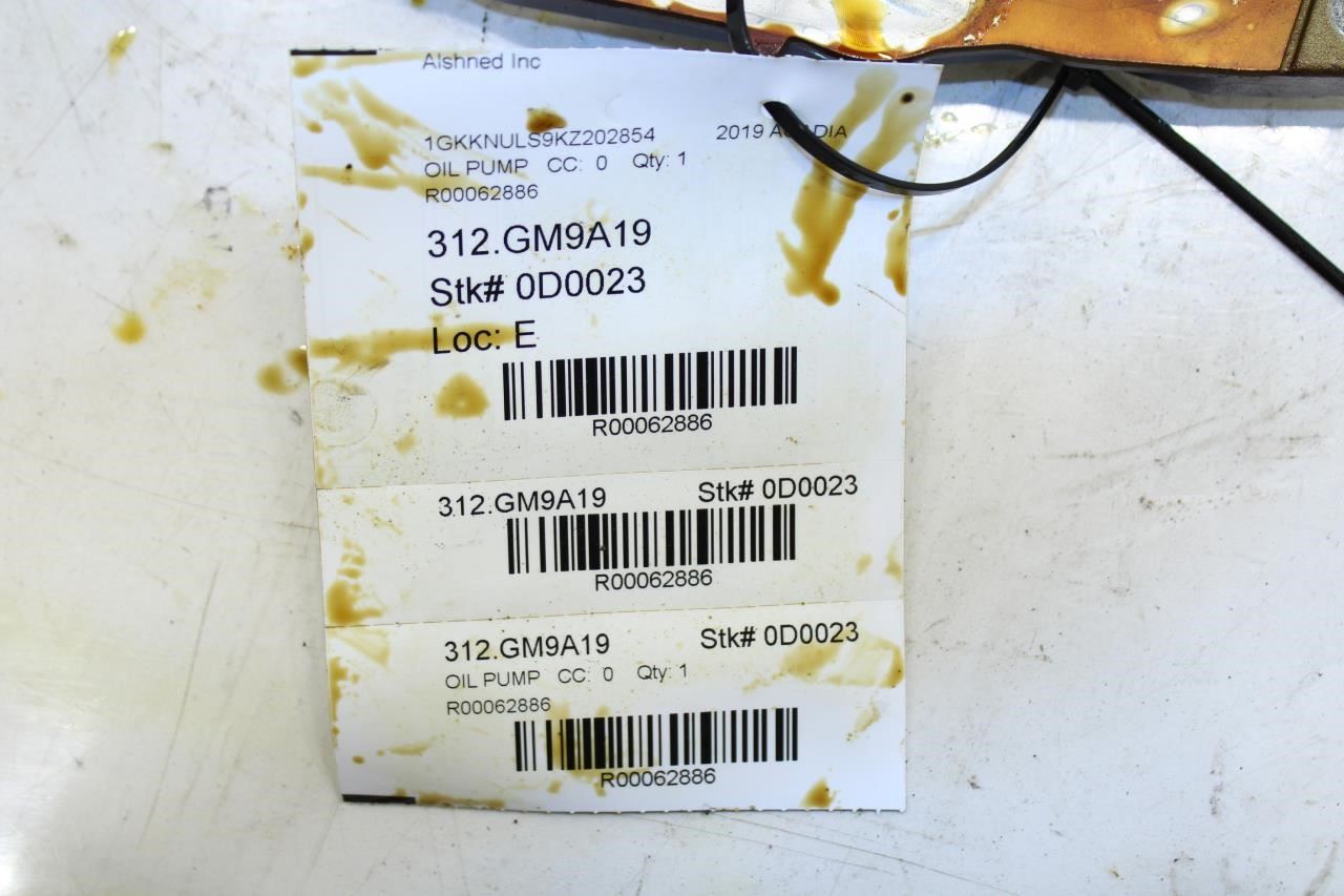 2017-2023 GMC Acadia SLT-1 3.6L AWD Engine Oil Pump Oil Pick-Up Suction 12647152 - Alshned Auto Parts