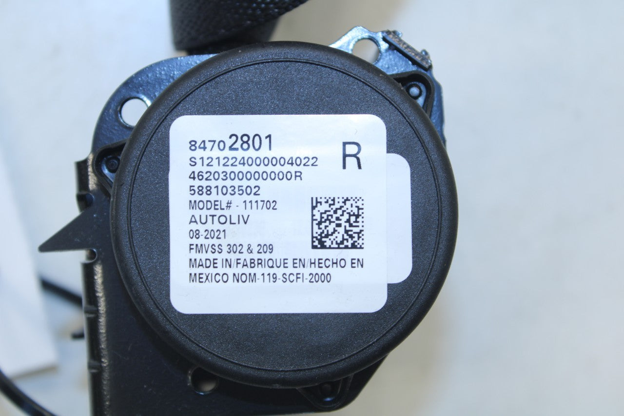 19-24 Chevrolet Blazer 2LT Rear Passenger Right Side 2nd Row Seat Belt Retractor - Alshned Auto Parts