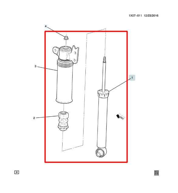 2018-24 Chevrolet Equinox LT AWD Rear LH or RH Shock Strut Absorber 84361747 OEM - Alshned Auto Parts
