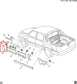 03-06 Chevrolet Avalanche 1500 Front RH Side Fender Lower Rearward Molding Trim1