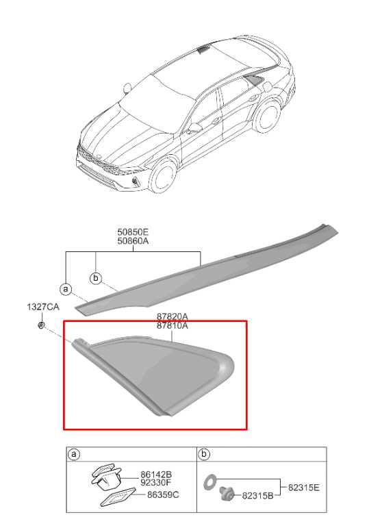 21-24 Kia K5 GT-Line Rear Right Passenger Side Quarter Window Glass 87820-L3100 - Alshned Auto Parts