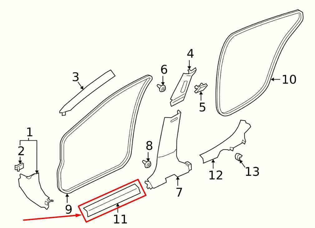 2019-24 Nissan Altima SL Front Left Sill Scuff Kick Plate Trim Panel 769B5-6CA0A - Alshned Auto Parts