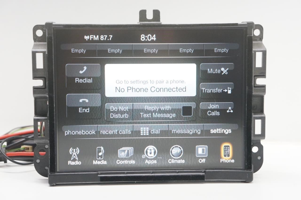 2015 Jeep Cherokee Radio Receiver Uconnect w 8.4 Display 68238621AG *ReaD*AS-IS* - Alshned Auto Parts