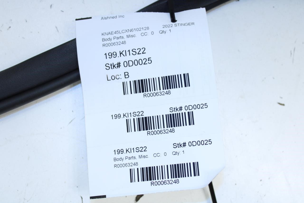 2018-2023 Kia Stinger GT1 Rear Left Driver Door Weatherstrip On Body 83110-J5000 - Alshned Auto Parts