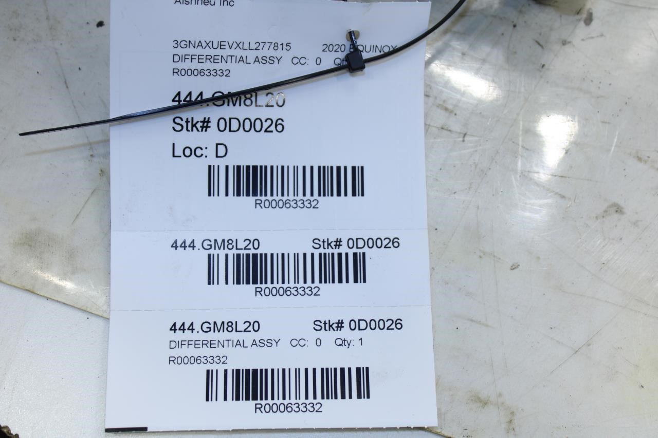 2018-2024 Chevrolet Equinox LT 1.5L AWD Rear Differential Carrier 3.87 ratio 29K - Alshned Auto Parts