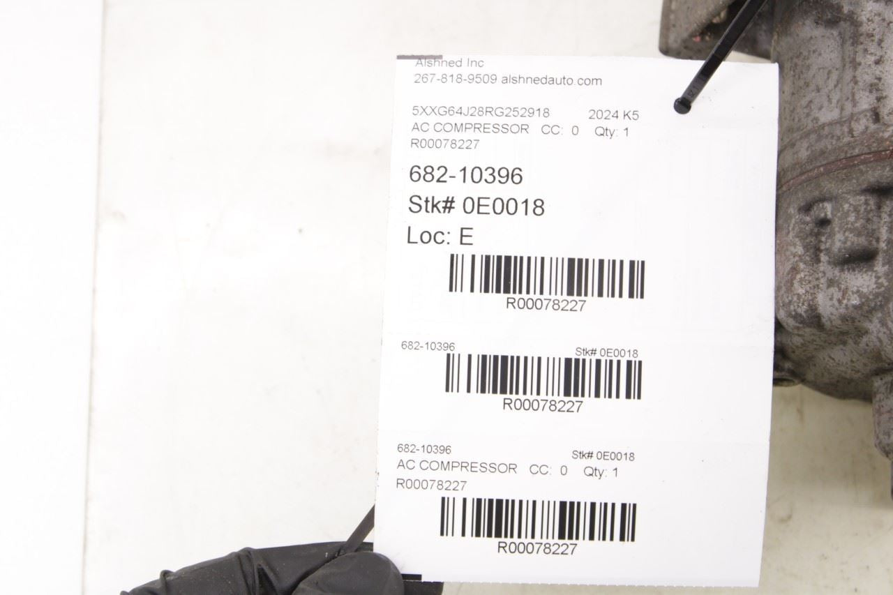 2021-2024 Kia K5 GT-Line 1.6L A/C Air Conditioner Compressor 97701-L1200 OEM - Alshned Auto Parts