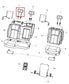 2013-2015, 2018 Ram 1500 Laramie Crew Cab Rear Right Side 2nd Row Seat Headrest - Alshned Auto Parts
