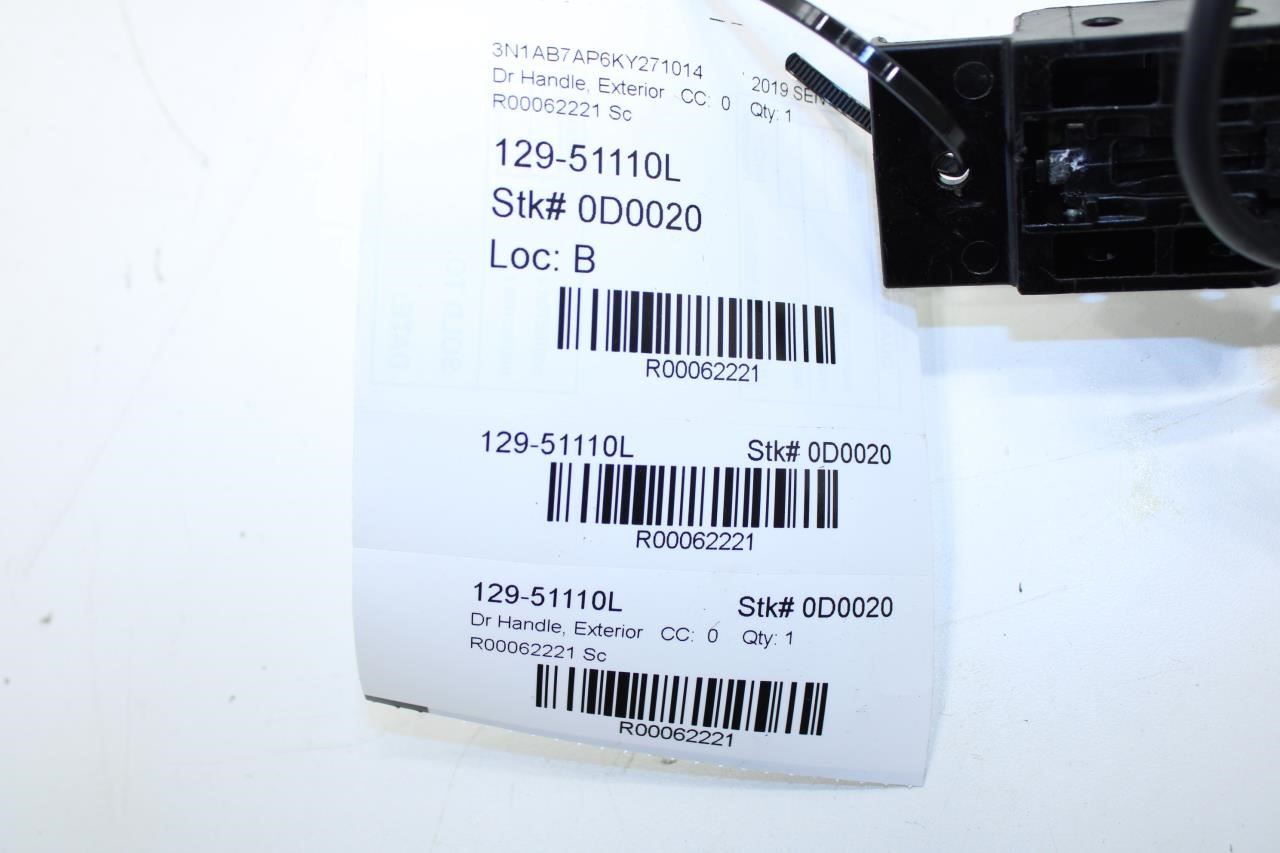 2016-2019 Nissan Sentra SV Front Left Side Door Exterior Handle 80640-9AN0A OEM - Alshned Auto Parts