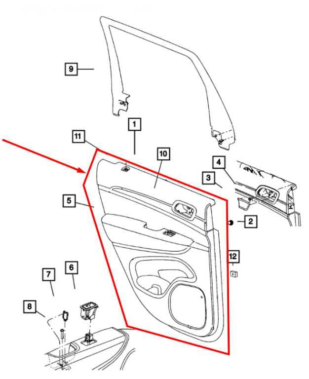 2014-2017 Jeep Grand Cherokee Limited Rear Left Side Door Trim Panel 5LL812L1AB - Alshned Auto Parts