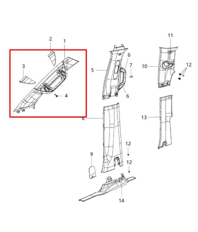 19-25 Ram 1500 Laramie 5.7L 4WD Front Driver Left Side A-Pillar Trim Cover Panel - Alshned Auto Parts
