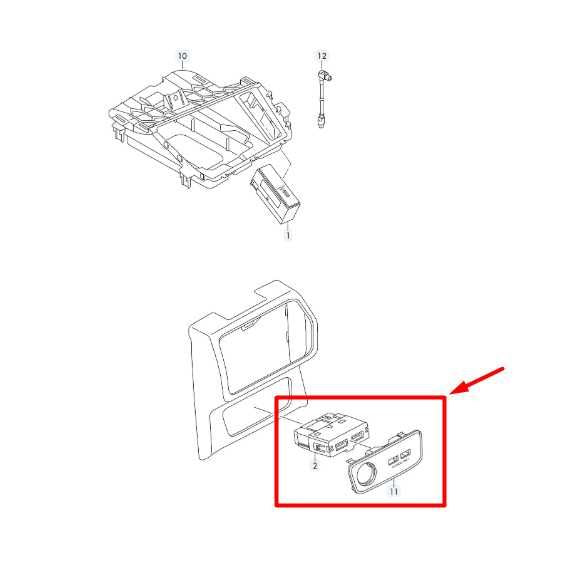2019-24 Audi Q3 S Line Console Rear Back Trim w/ Power Outlet C-Type 575-035-954 - Alshned Auto Parts