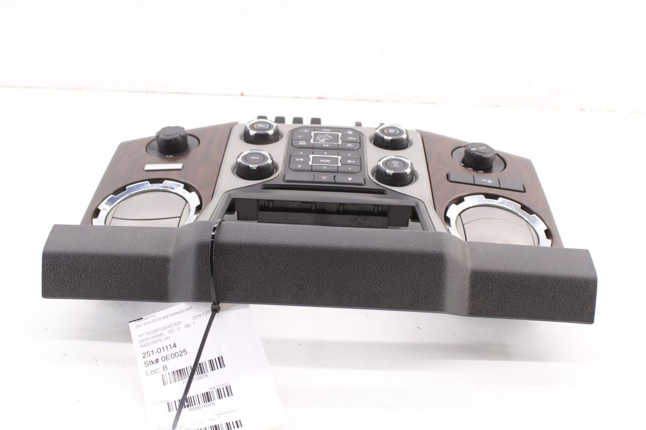 13-2016 Ford F250 Lariat Dash Faceplate Center Stack Controls EC3T18A802FBQ6AC - Alshned Auto Parts