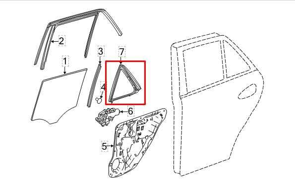 2012-2015 Mercedes-Benz ML350 Rear Right Door Quarter Window Glass 166-730-16-55 - Alshned Auto Parts
