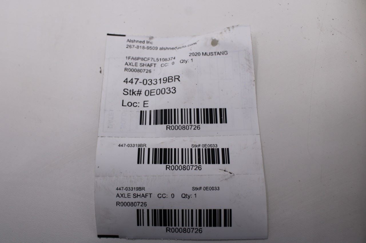 2015-2020 Ford Mustang GT RWD Rear Right Passenger Side CV Axle Drive Half Shaft13