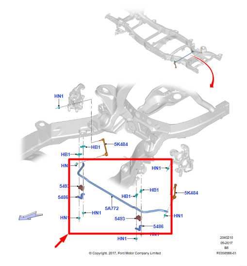 2018-24 Ford Expedition XLT Rear Stabilizer Sway Anti-Roll Bar JL14-5A772-AB OEM - Alshned Auto Parts