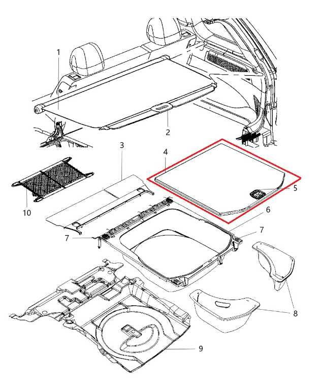2013-2017 Jeep Grand Cherokee Limited Rear Trunk Cargo Cover Panel 5LC23DX9AC1