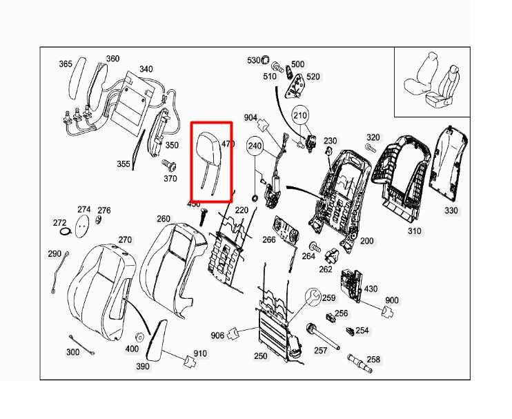 08-14 Mercedes-Benz C300 4Matic 3.5L AWD Front Left or Right Side Seat Headrest1