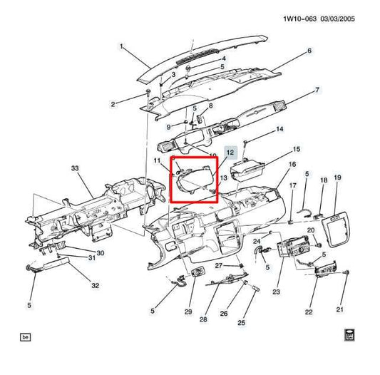 2006-07 Chevrolet Impala Speed Gauge Instrument Cluster Unknown Mileage 15867383 - Alshned Auto Parts