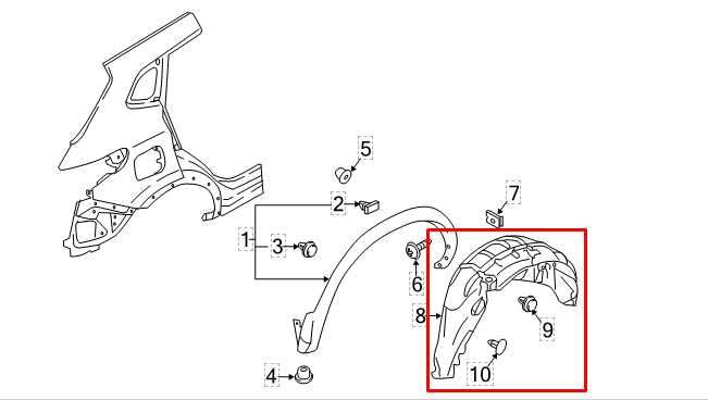 17-22 Nissan Rogue Sport SL AWD RR RH Wheelhouse Liner Splash Shield 76748-6MA0A - Alshned Auto Parts