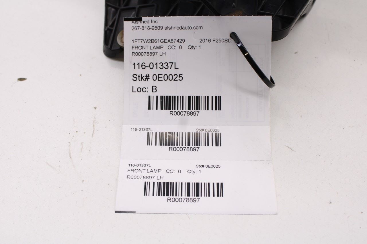 2011-2016 Ford F250 Lariat Front Left Driver Side Fog Light Lamp BC34-15A255-A - Alshned Auto Parts