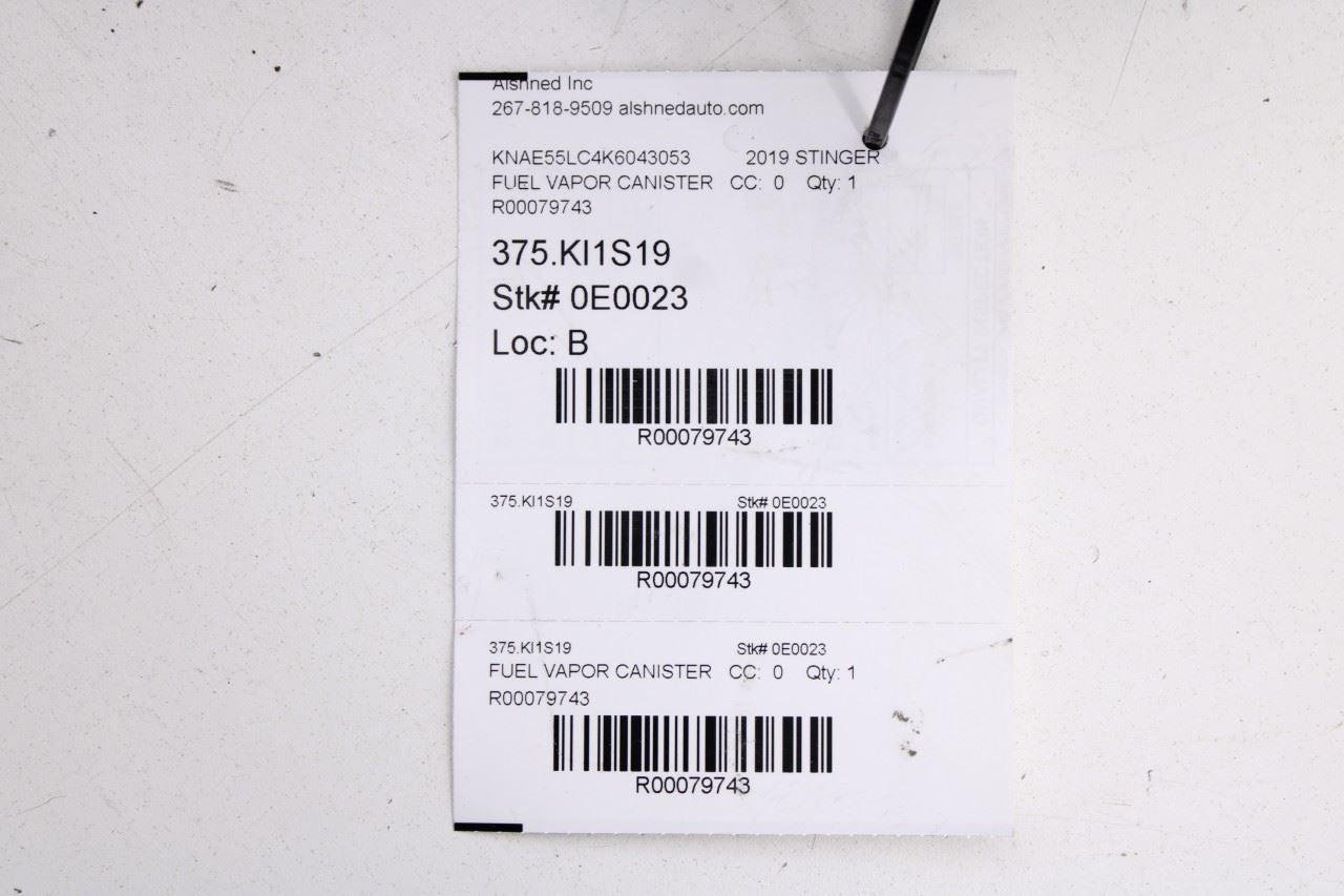 18-21 KIA Stinger GT2 AWD Fuel Vapor Evaporator Emission Canister 31410J5500 OEM - Alshned Auto Parts
