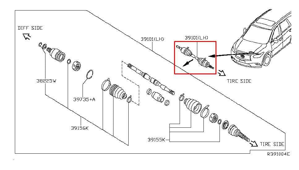 2017-2019 Infiniti QX60 Pure AWD Front Left Driver Side CV Axle Drive Half Shaft - Alshned Auto Parts