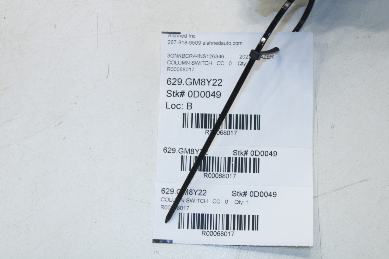 2019-24 Chevrolet Blazer 2LT 2.0L Steering Column Light Turn Signal Wiper Switch - Alshned Auto Parts