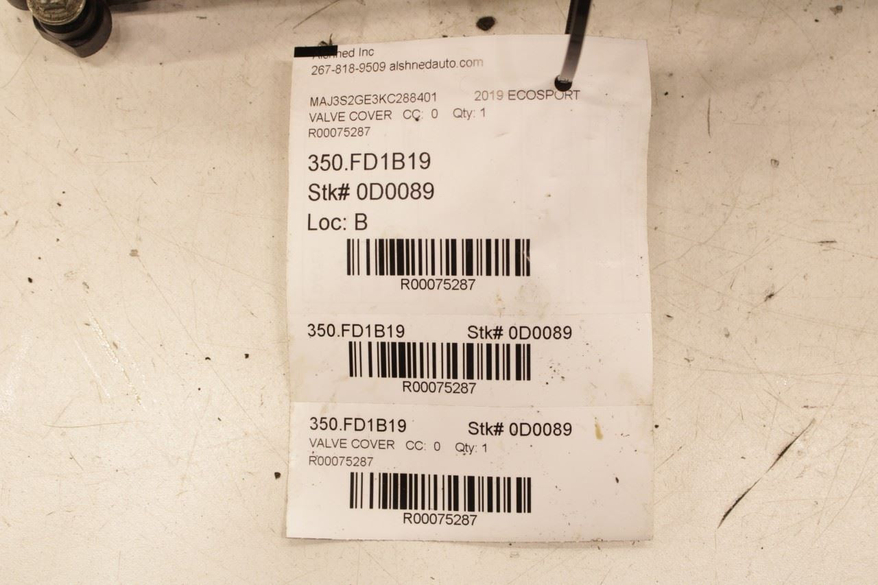 2018-2021 Ford Ecosport SE 1.0L Engine Cylinder Head Valve Cover H2BG-6L084-AA - Alshned Auto Parts