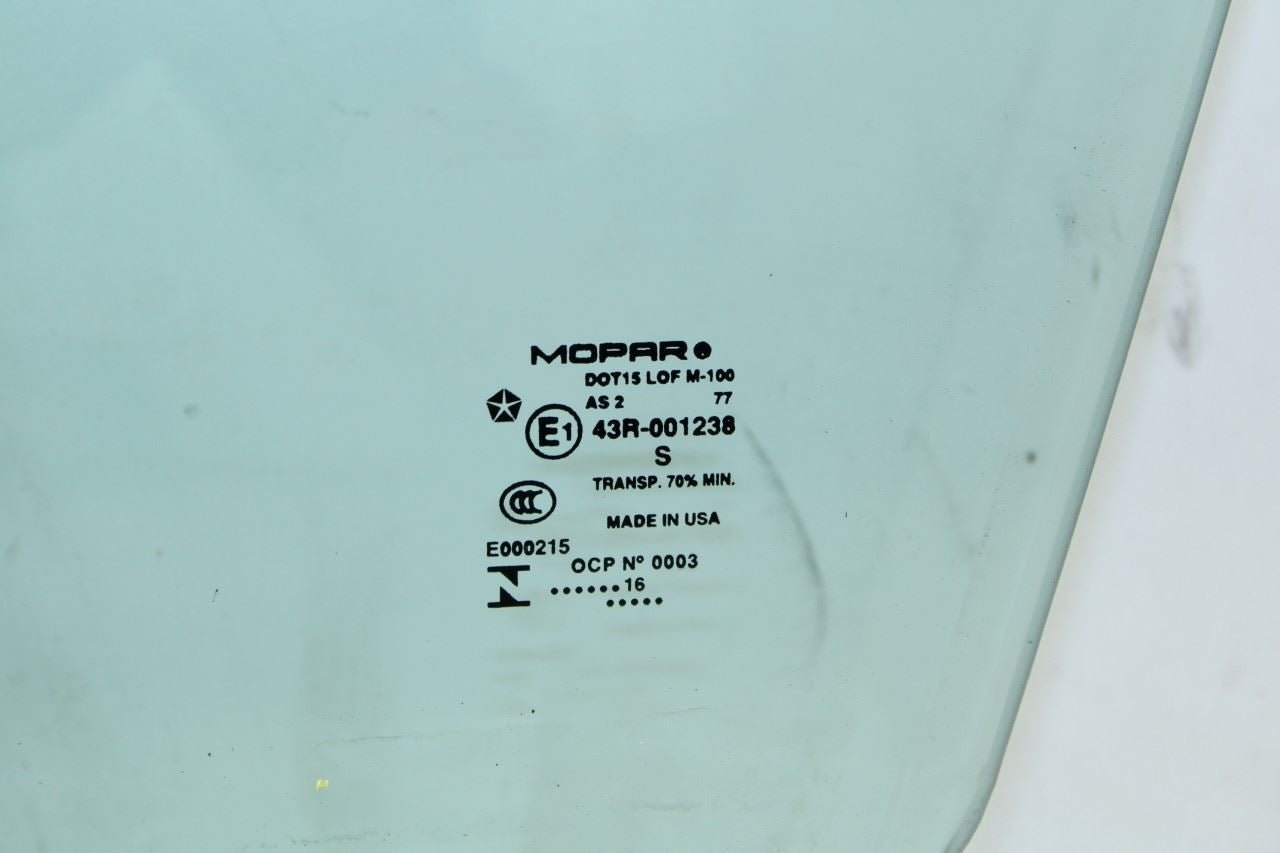 2014-2023 Jeep Cherokee 75th Anniversary Front Left Door Window Glass 68104585AC - Alshned Auto Parts